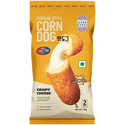 DELIEF Crispy Corndog Plant Based, Fish Sausage, Potato Coating